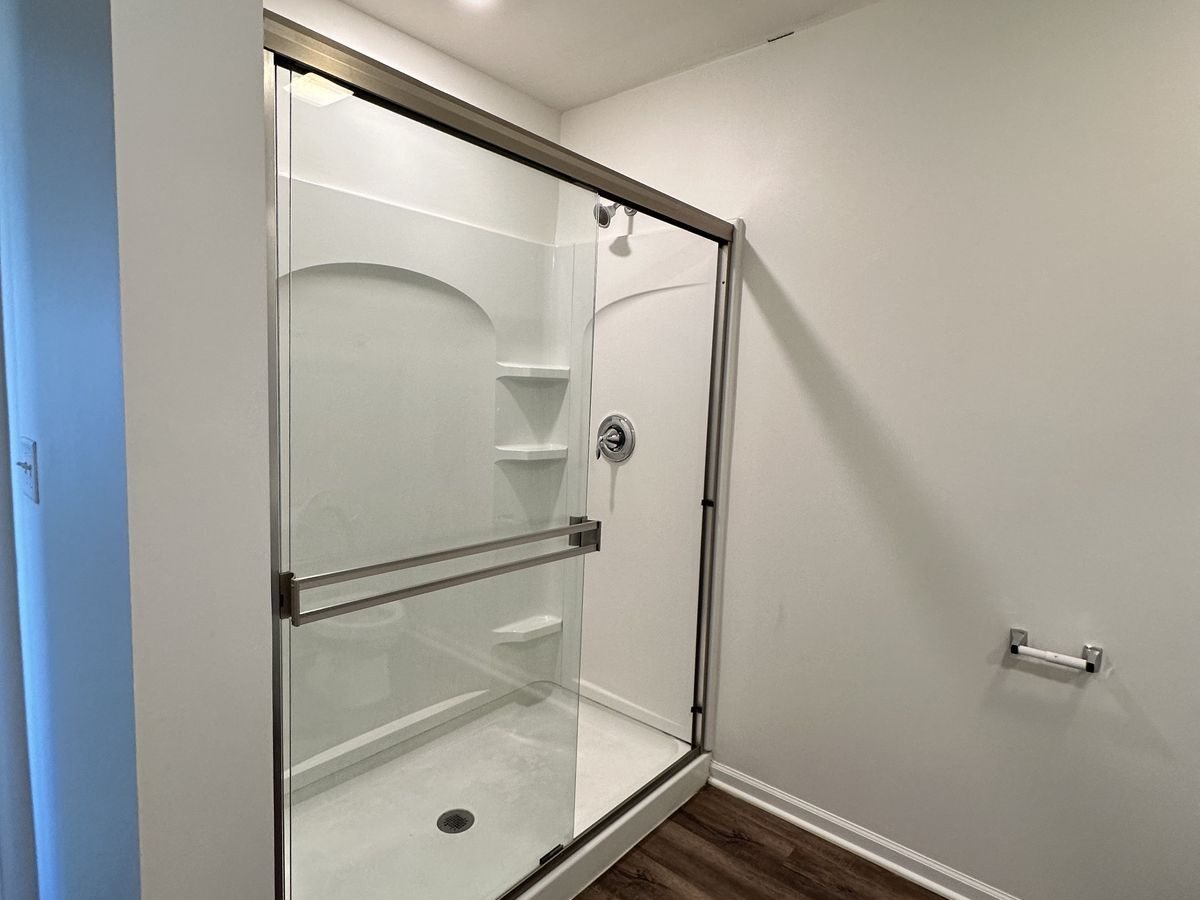 Clean apartment bedroom