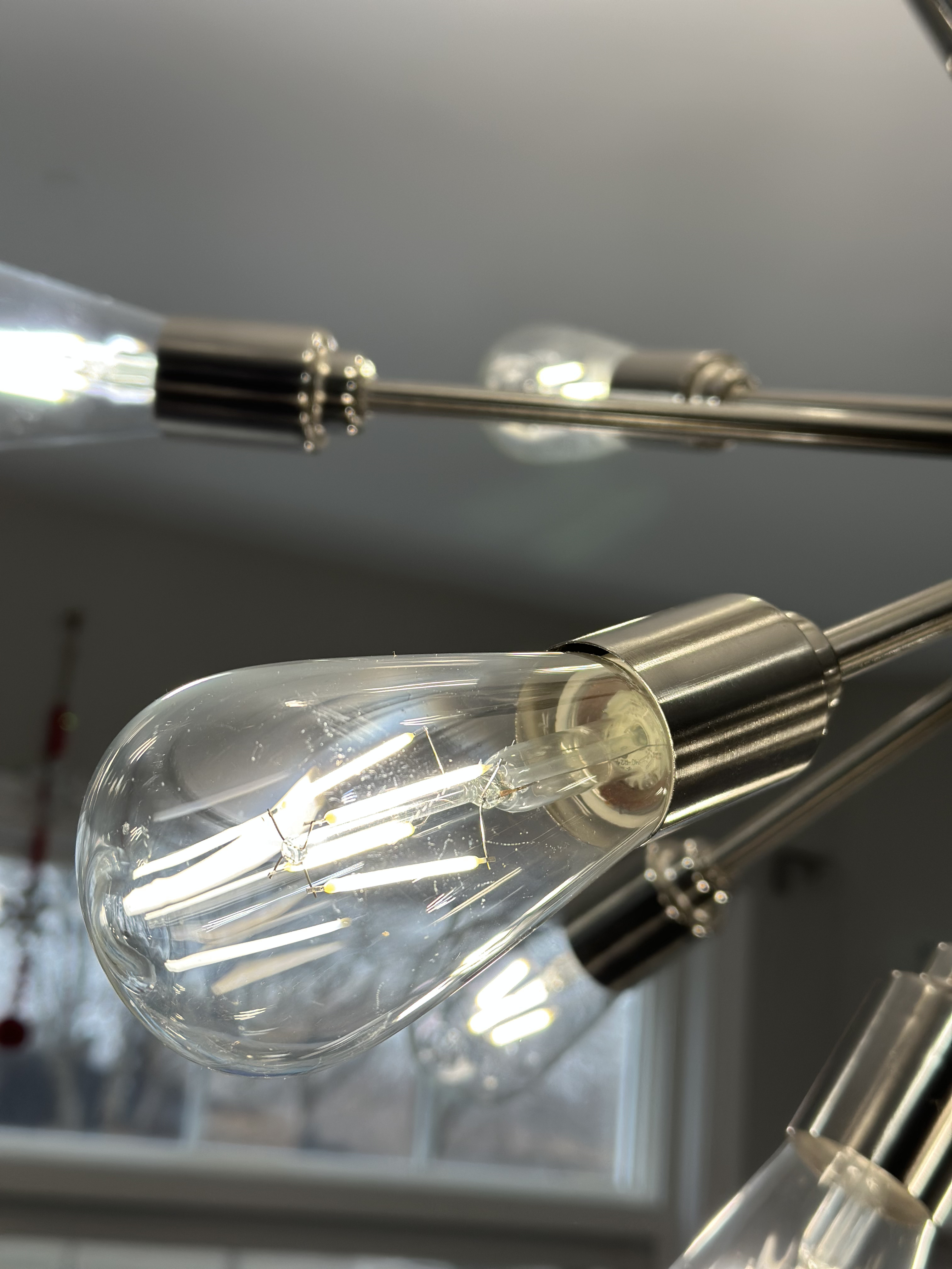 Light fixture — before & after